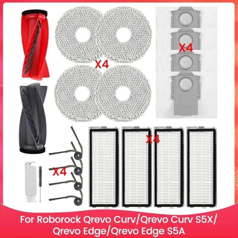 Ersatzteile für Qrevo Curv/Qrevo Curv S5X/Qrevo Edge/Qrevo Edge S5A Saugroboter