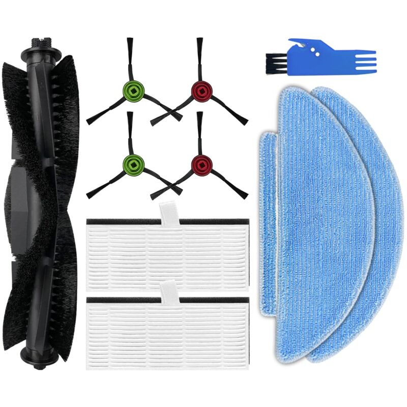 Ersatzteile Kompatibel für Lubluelu SL60D, für Tikom L9000, für HONITURE Q6 SE, für Laresar L6 Nex, für Medion X20 SW+ Zubehör, 1 Hauptbürsten, 4