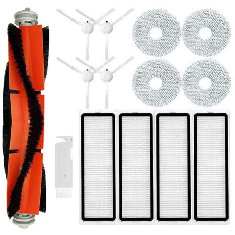 Ersatzteile und Zubehör für Saugroboter S10+ / S10 Plus: Hauptbürste, Seitenbürste, HEPA-Filter, Wischtuch