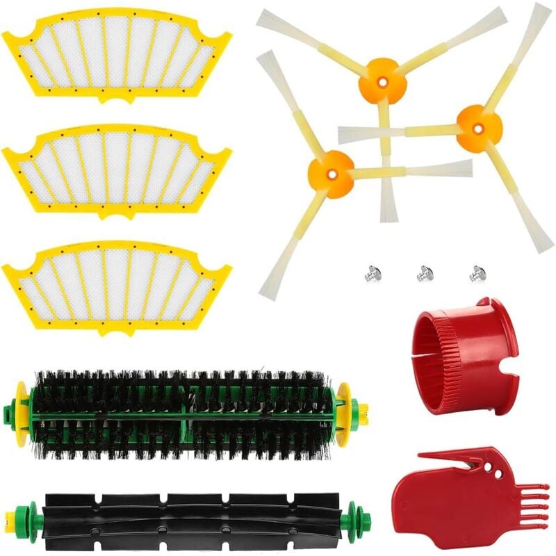 Linghhang - Ersatzzubehör-Set für Bürstenfilter Staubsaugerzubehör der Roomba 500 505 520 510 530 531 535 545 550 552 575 580 595-Serie