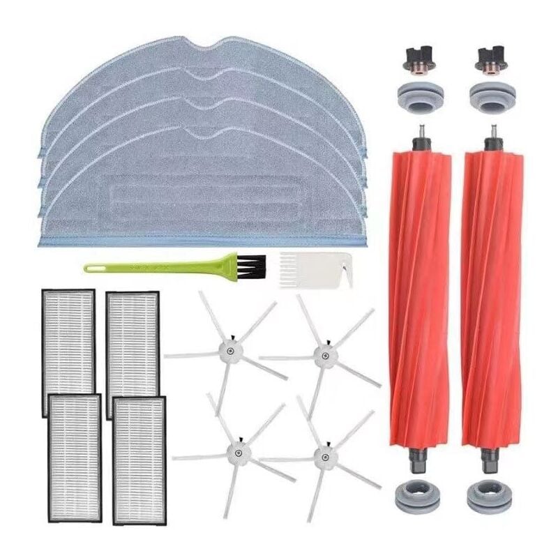 Ersatzzubehör für Roborock S7+ Plus S7 Pro Ultra Hauptbürste, untere Walze, Wischpads, Tücher, Hepa-Filter, weiße Seitenbürsten, Staubsauger
