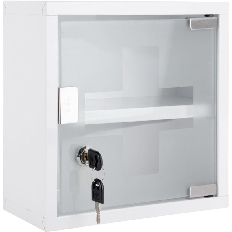 Pt' - Erste Hilfe Kasten mit Regalen, present time, 25 x 25 x 12 cm