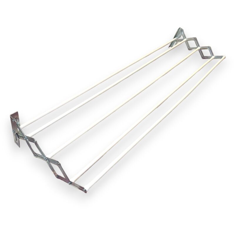 Machieraldo - Pantograf ausziehbarer Stahlwand mit ultrasistenten plastischen Lamellen - 100 cm