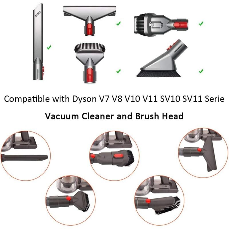 Erweiterbarer Schlauch für Dyson V7 V8 V10 V11 V15 Serie, Dyson Erweiterbarer Schlauch Verlängerungszubehör für Dyson V7 V8 V10 V11 V15 Serie
