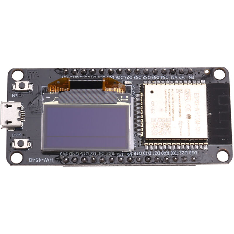 ESP32 ESP-WROOM-32 WIFI-Entwicklungsboardmodul CH340 mit 0,96 OLED-Display für ESP32 oled Micro-USB