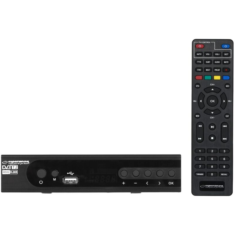 Esperanza dvb t2 h265hevc digitaler terrestrischer tv receiver ev106p