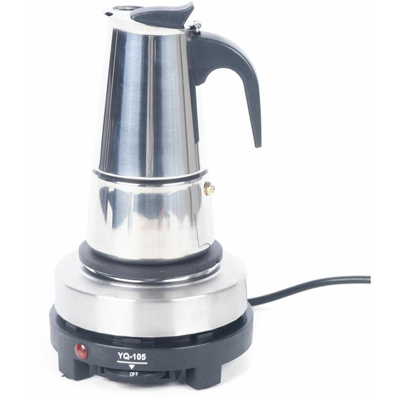 Senderpick - Espressokocher Mokka Kaffeemaschine Kaffeekanne Kaffeemaschine 4 Tassen (200ml)Edelstahl