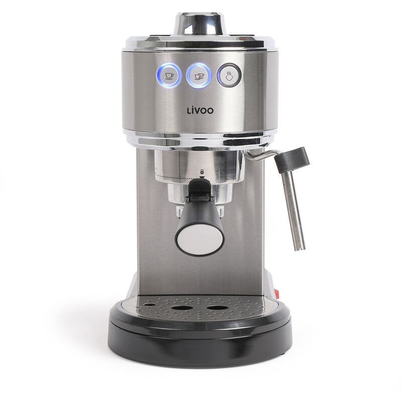 Espressomaschine 15 bar grau Livoo dod186