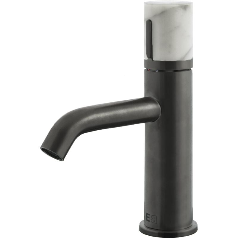 Essebagno - Manopola Mischer Waschbecken niedrige Waffe Metall Marmor
