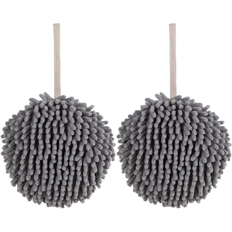 Essence Soft Mikrofaser-Handtücher – 2er-Pack (Grau + Weiß). Weiche Handtücher für schnelles und einfaches Trocknen – 17 x 17 cm