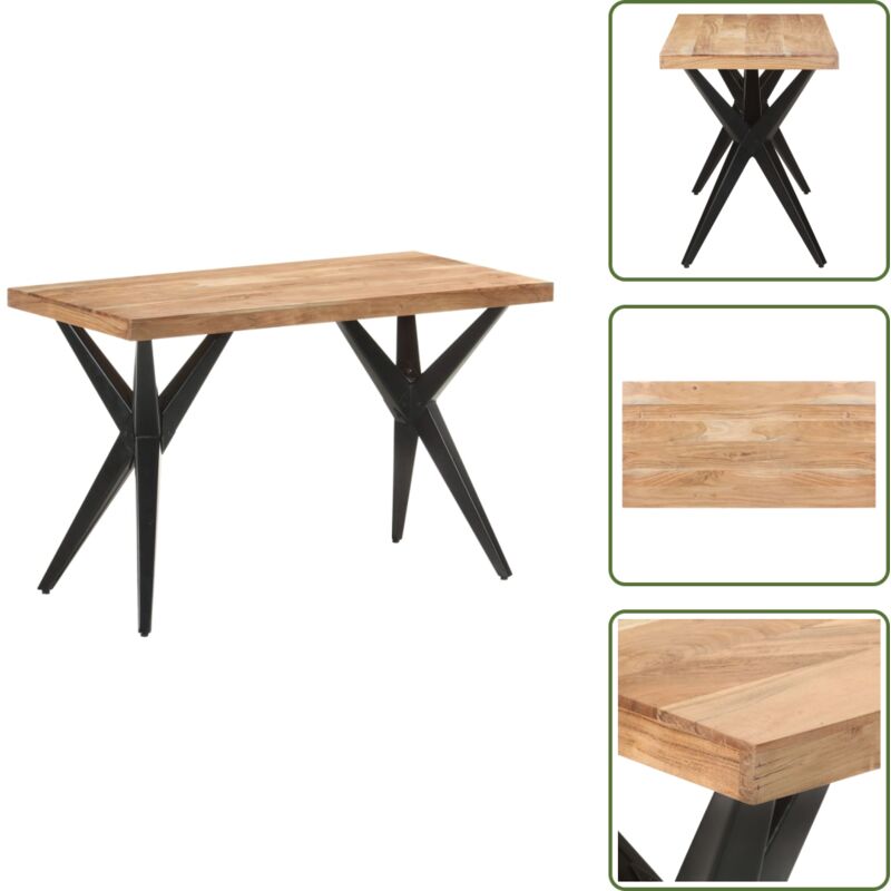 Vidaxl - Esstisch 120x60x76 cm Massivholz Akazie - Esstisch - Esstische - Holz-Esstisch - Holz-Esstische