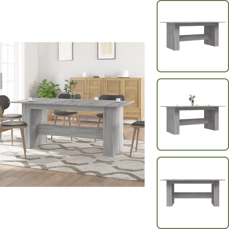 Esstisch Grau Sonoma 180x90x76 cm Holzwerkstoff - Esstisch - Wohnzimmertisch - Küchentisch - Grau - Sonoma