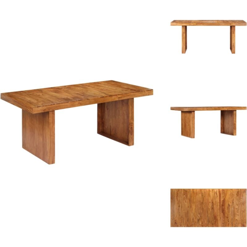 Esstisch Massivholz Akazie 180x90x75 cm - Esstisch - Esstische - Esstisch Holz - Esstische Holz