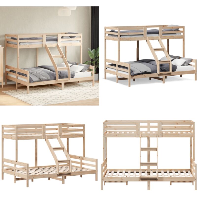 Etagenbett 80x200/140x200 cm Massivholz Kiefer - Holzbett - Etagenbett - Jugendzimmer - Doppelbett - Einzelbett - Home & Living