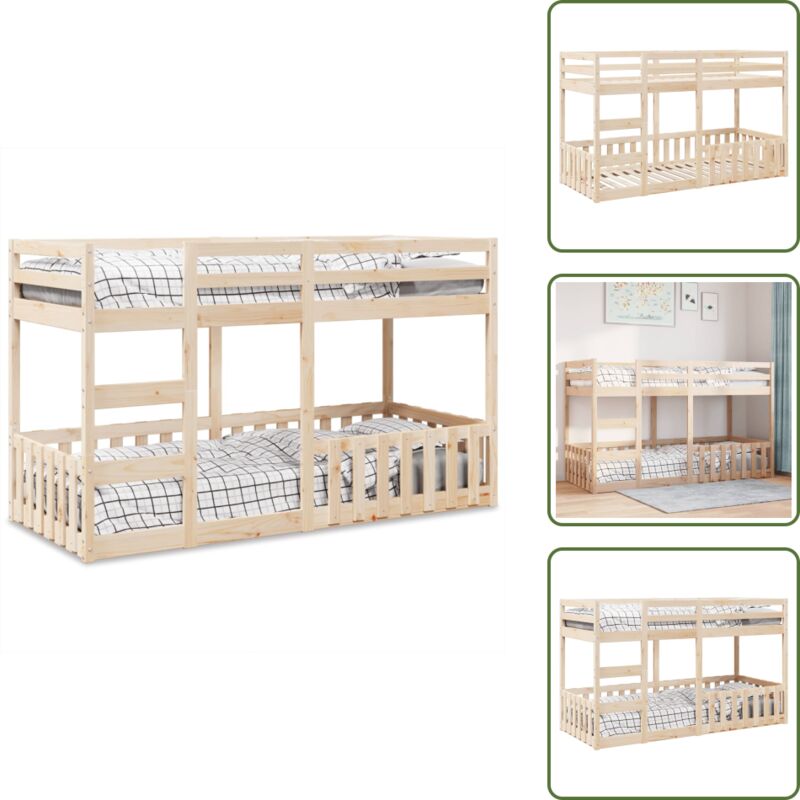 Etagenbett 90x200 cm Massivholz Kiefer - Etagenbett - Etagenbetten - Hochbett - Etagenbett Kinder