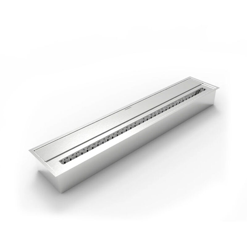 Frankystar - Ethanol-Kaminbrenner 7 l, aus Edelstahl 91,5x18,7xH9,5 cm