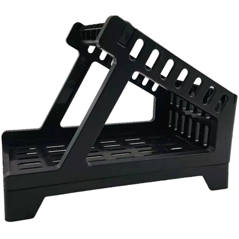 Etikettenhalter für Rollen- und Zickzack-Thermoetiketten, kompatibel mit Desktop-Druckern, Schwarz