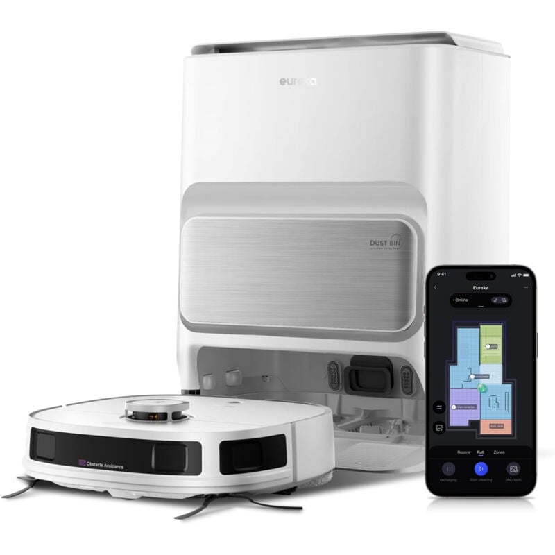 Eureka J12 ULTRA Roboter-Staubsauger Beutellos Weiß
