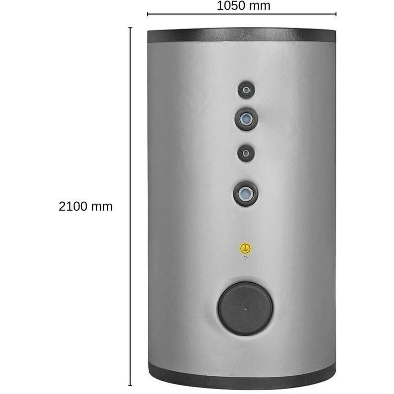 Evenes ® - Evenes Warmwasserspeicher dsfi 1000 Edelstahl 2 Wärmetauscher 931 l Solarspeicher