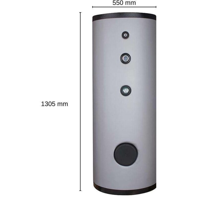 Evenes Warmwasserspeicher DSFI 200 Edelstahl 2 Wärmetauscher 189 L Solarspeicher