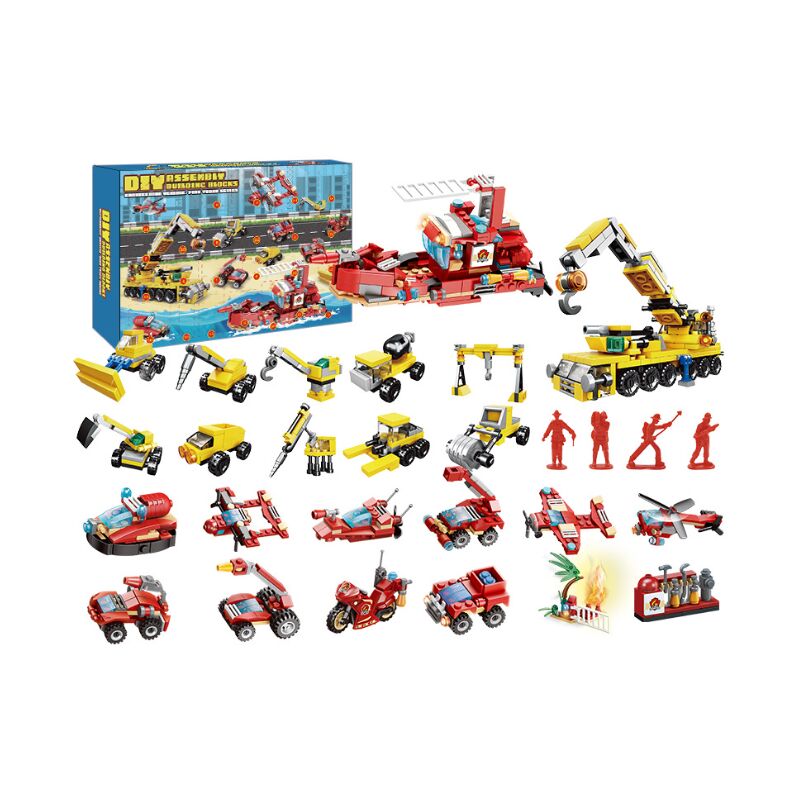 Adventskalender für Kinder 2024, 18-24-teiliger Bausatz für Jungen-Feuerwehrauto-Spielzeugfahrzeuge, Countdown-Kalender für 18-24 Tage bis Weihnachten