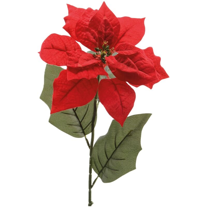 Kaemingk Weihnachtsstern - Poinsettie Rot 67 cm - Kunstblumen
