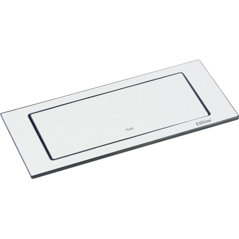 Backflip Steckdose - versenkbare Steckdose 2 fach mit usb-c Charger, Kunststoff / Metall weiß matt - Evoline