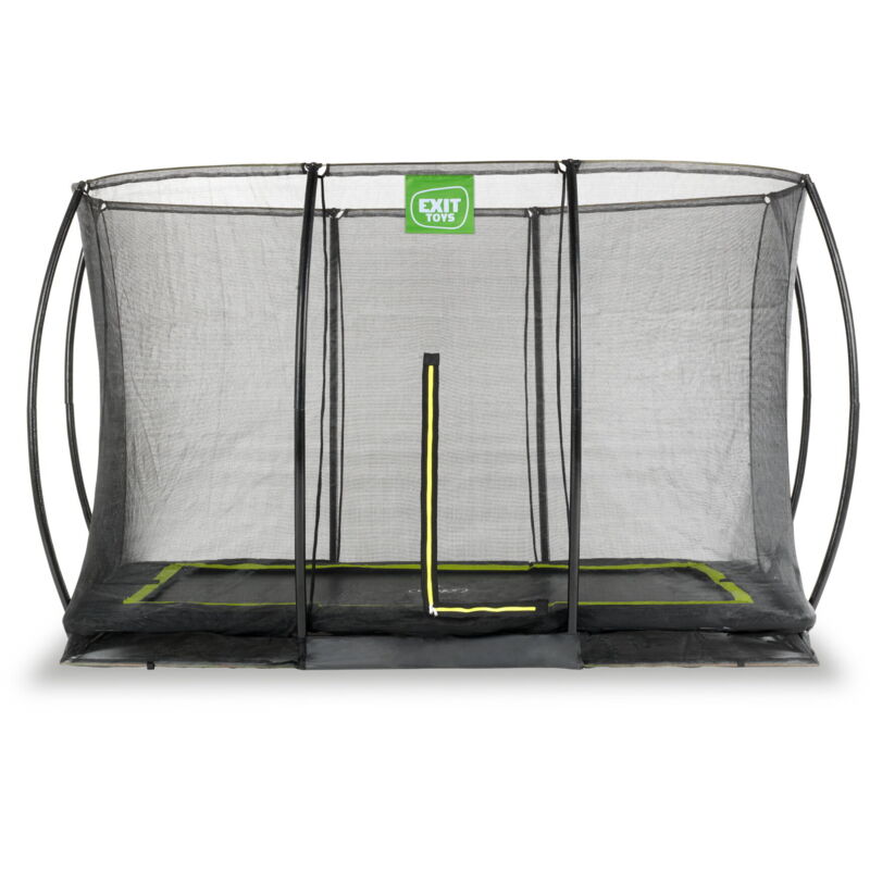 Exit Toys - exit Silhouette Bodentrampolin 214x305cm mit Sicherheitsnetz - schwarz