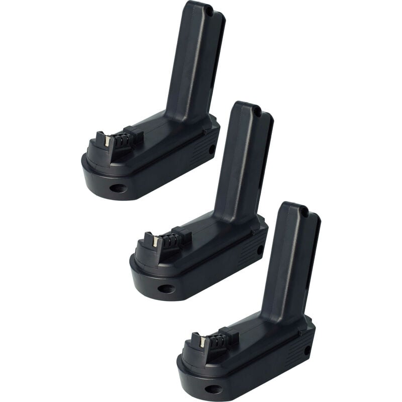 Extensilo - 3x Akku kompatibel mit Festool txs Li, txs 2.6 Li Set Elektrowerkzeug (2500 mAh, Li-Ion, 10,8 v)