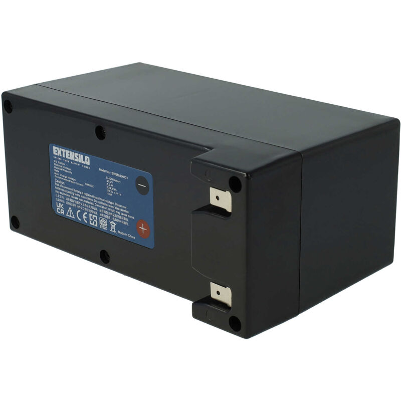 Extensilo - Akku kompatibel mit Ambrogio L85 Deluxe Edition, L75 Evolution, L75 Elite, L85 Elite, L85 Rasenmäher (9000mAh, 25,2V, Li-Ion)