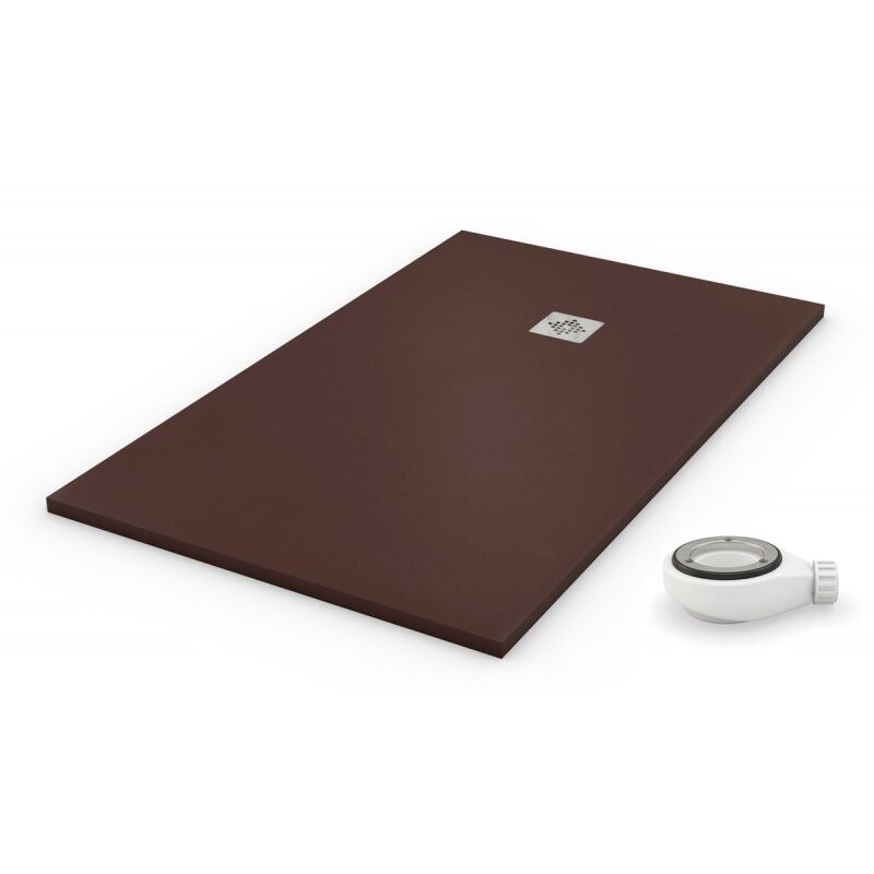 Extra flache Duschwanne natural Schokolade ral 8017 70x110