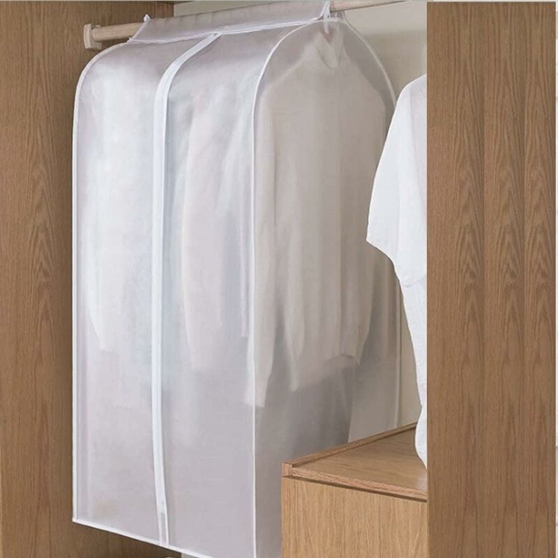 Odipie - Extra große Kleiderhülle (xl 60 x 50 x 120 cm) – langlebige Aufbewahrung von Jacke, Mantel, Kleid, Anzug, Staubschutz – transparent –