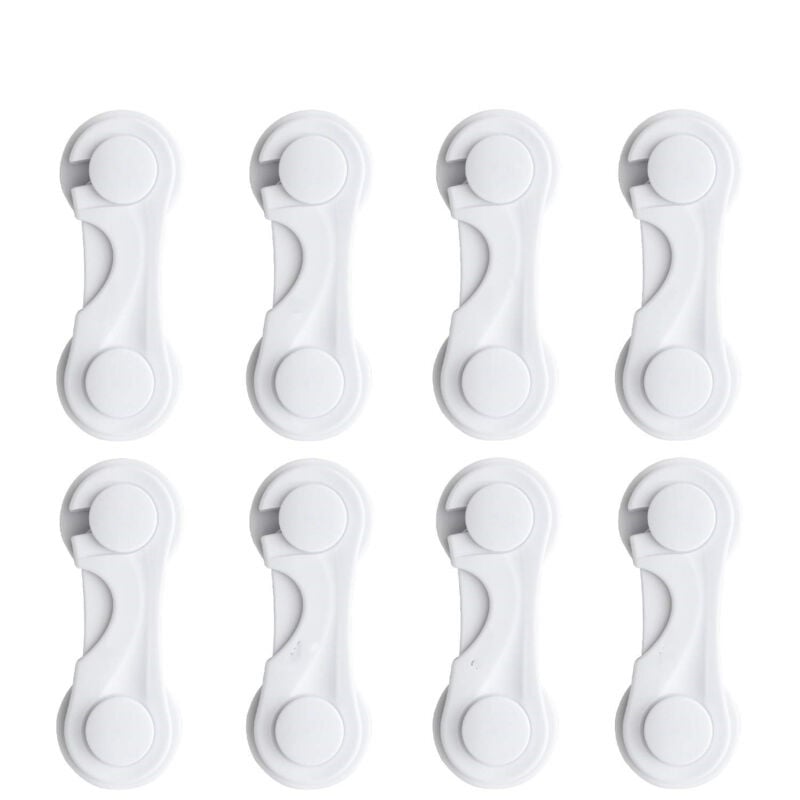 Csparkv - Kinder-Schranksicherung, 8 Stück, Baby-Türstopper, Baby-Schranksicherung, Baby-Schutz für Schranktür, Fenster, Kühlschrank, Schublade,
