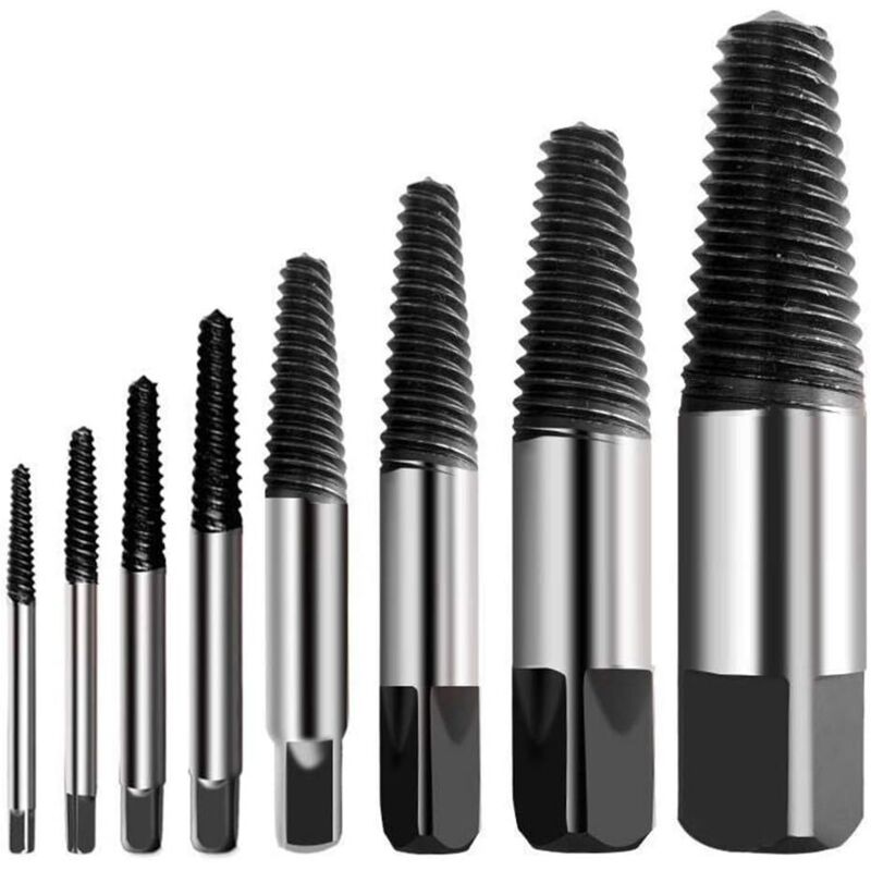 Tigrezy - Extraktor für gebrochene Schrauben, Multi-Burst-Schraubenextraktor-Set, Härtegrad: Edelstahl, Extraktor für gebrochene Schrauben, leicht zu