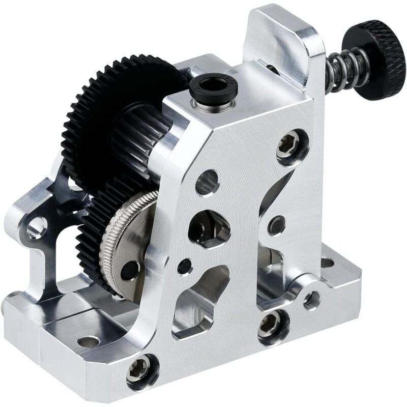 Extruder aus gehärtetem Stahlmetall, 3D-Drucker-Extruder, aktualisiertes Big Gear POM-Antriebsmaterial für Vorn 2.4V0 Ender 3 CR-10 CR10S 3D-Drucker