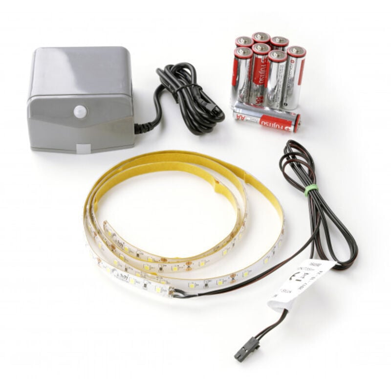 Led ConturaLight Waschtisch Beleuchtung / Maße: ca. 55 cm breit / indirekte LED-Beleuchtung unter Waschbecken / austauschbares LED-Band fürs Bad /