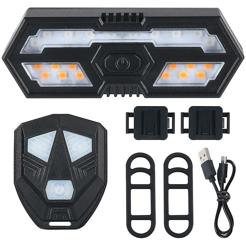 Woosien - Fahrrad Blinker Fernbedienung Fahrrad Richtung Anzeige Led Rücklicht Radfahren Rücklicht w