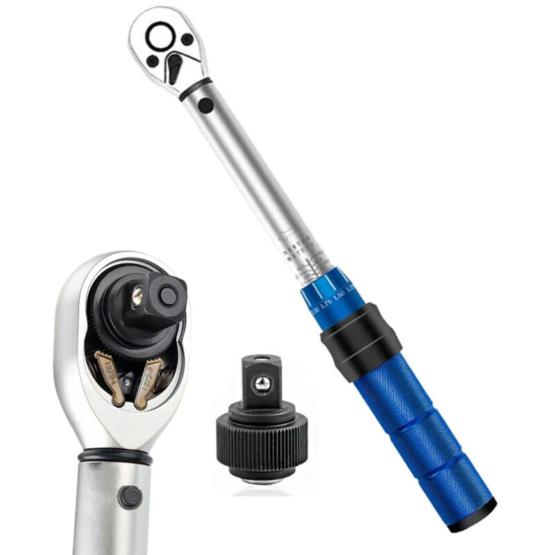 Fahrrad-Drehmomentschlüssel 5-25 Nm, 1/4'-Antrieb Klick-Drehmomentschlüssel Klein mit doppelter Richtungsverstellung und 72 Zähnen für die Fahrrad