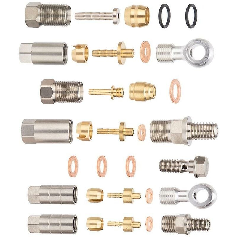 Woosien - Fahrrad hydraulische Scheibenbremse Anschluss für Sram Fahrrad Bremsschlauch Kit mit Oliven & Dichtring & Öl n