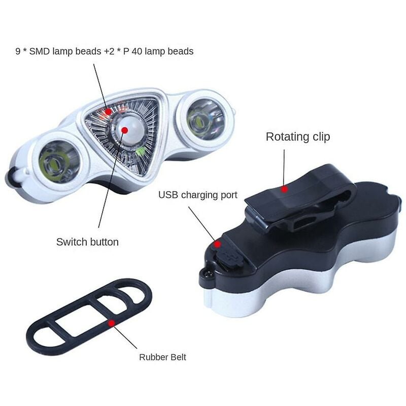 Fahrrad Licht Blinker usb Aufladbare Wasserdichte Led-Signal Für Outdoor Fahrrad Rücklicht Suppl