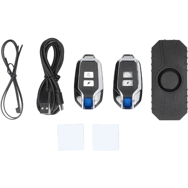 Eosnow Fahrradalarm drahtloser Schwingungsbewegungssensor wasserdichtes Motorrad Fernbedienung Elektrofahrrad Schwarz 2 Steuerung