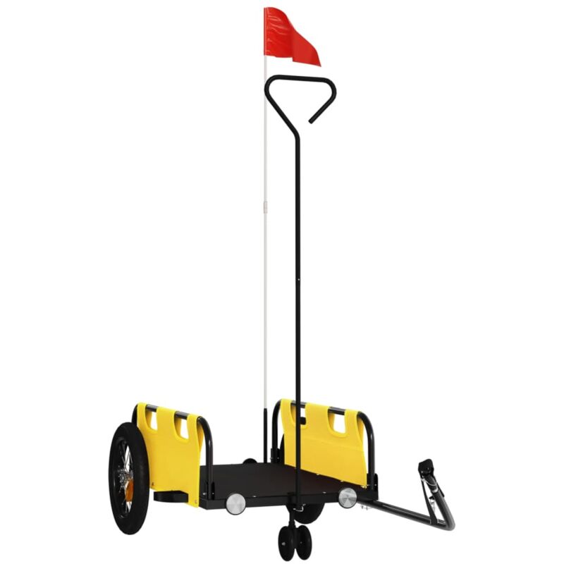 Fahrradanhänger Gelb Oxford-Gewebe und Eisen - Vidaxl