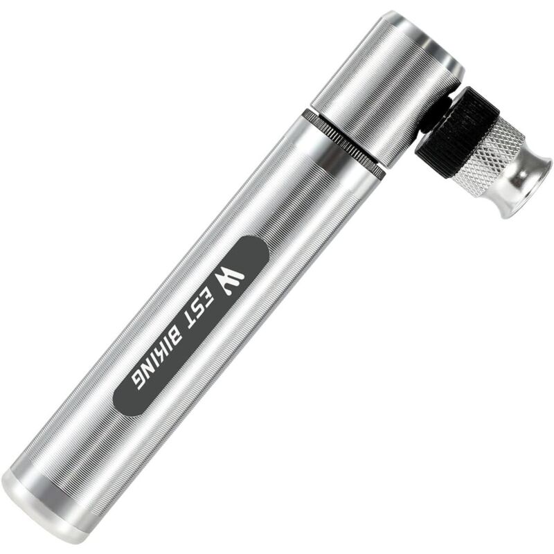 Fahrradpumpe Mini-Fahrradluftpumpe für alle Ventile Aluminium-Fahrradluftpumpe Kompakte tragbare Fahrradpumpe 160 PSI-Handpumpe für BMX, MTB,