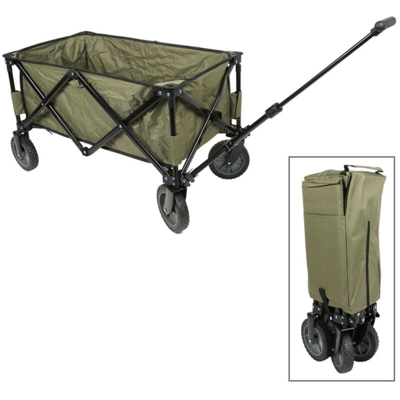 Buri - Faltbarer Bollerwagen Handwagen Transportwagen Strandwagen Gartenwagen Camping