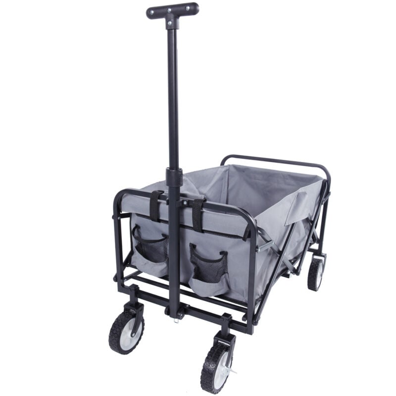 Mojawo - faltbarer Bollerwagen Grau-MYW54259