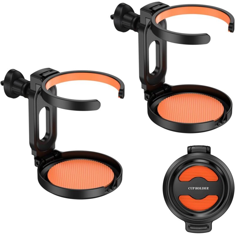 Faltbarer Getränkehalter fürs Auto, verstellbarer Getränkehalter fürs Auto, für die Lüftung im Auto, für Cola, Kaffee, Tee (2er-Pack)