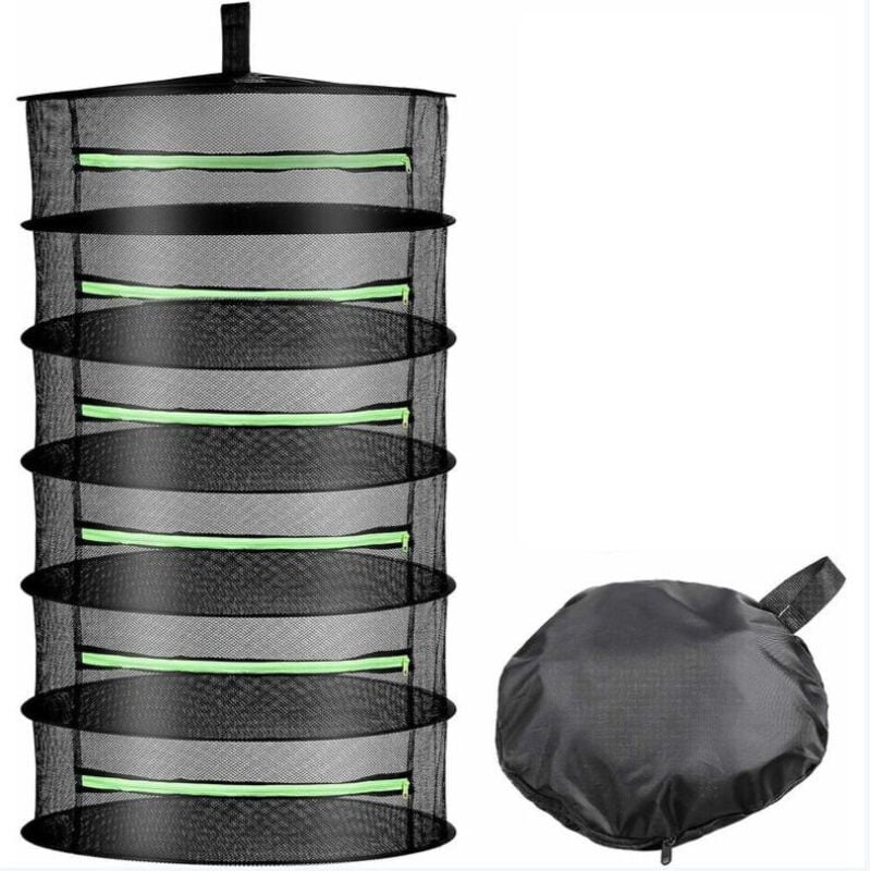Faltbares hängendes Trocknungsnetz, 6 Schichten, Trocknungskorb, großer Trocknerhalter, Aufbewahrungsnetz, Zelt, Grasknospen, Pflanzentrocknung mit