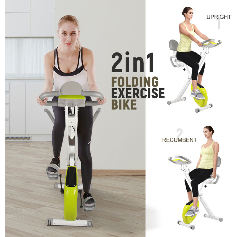 Faltbares Heimtrainer - HOME FITNESS CODE - Einstellbarer Widerstand - Fitnesstraining - Grün
