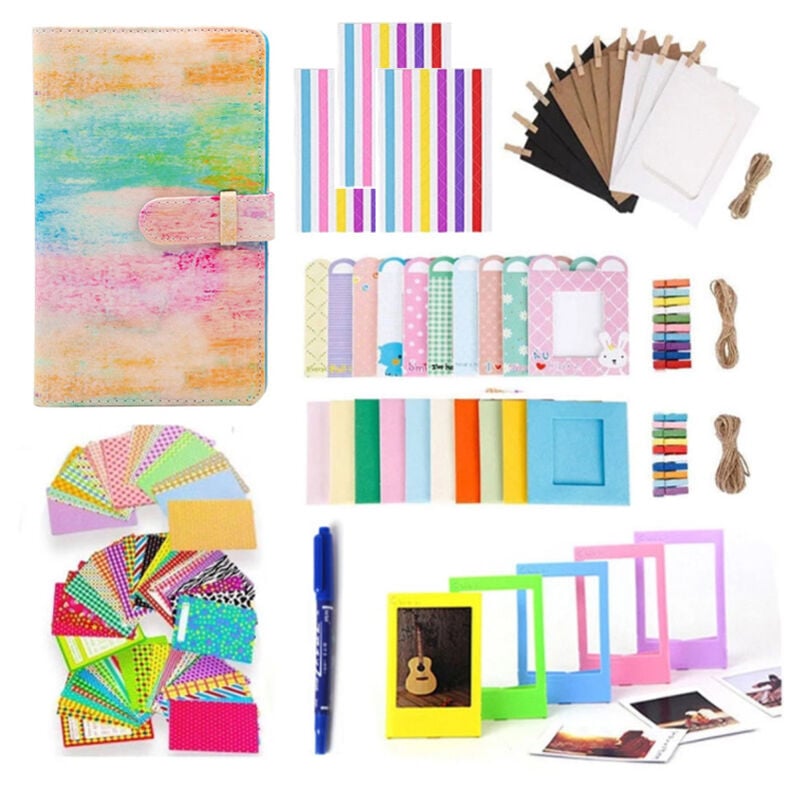 Farbe) 108-teiliges Sofortbildkamera-Zubehör, kompatibel mit der Instax Mini-Sofortbildkamera, einschließlich