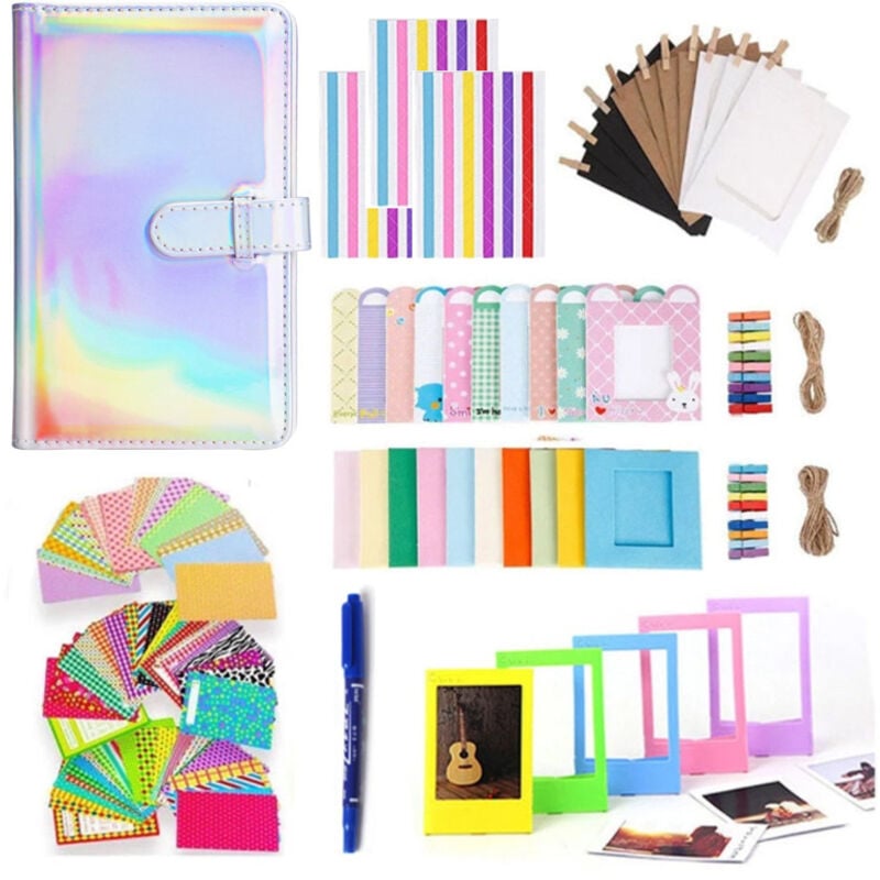 108-teiliges Sofortbildkamera-Zubehör, kompatibel mit der Instax Mini-Sofortbildkamera, inklusive